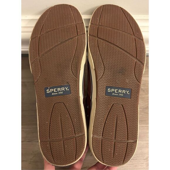 Sperry corduroy sneakers men's 12 dark brown color - Picture 6 of 9